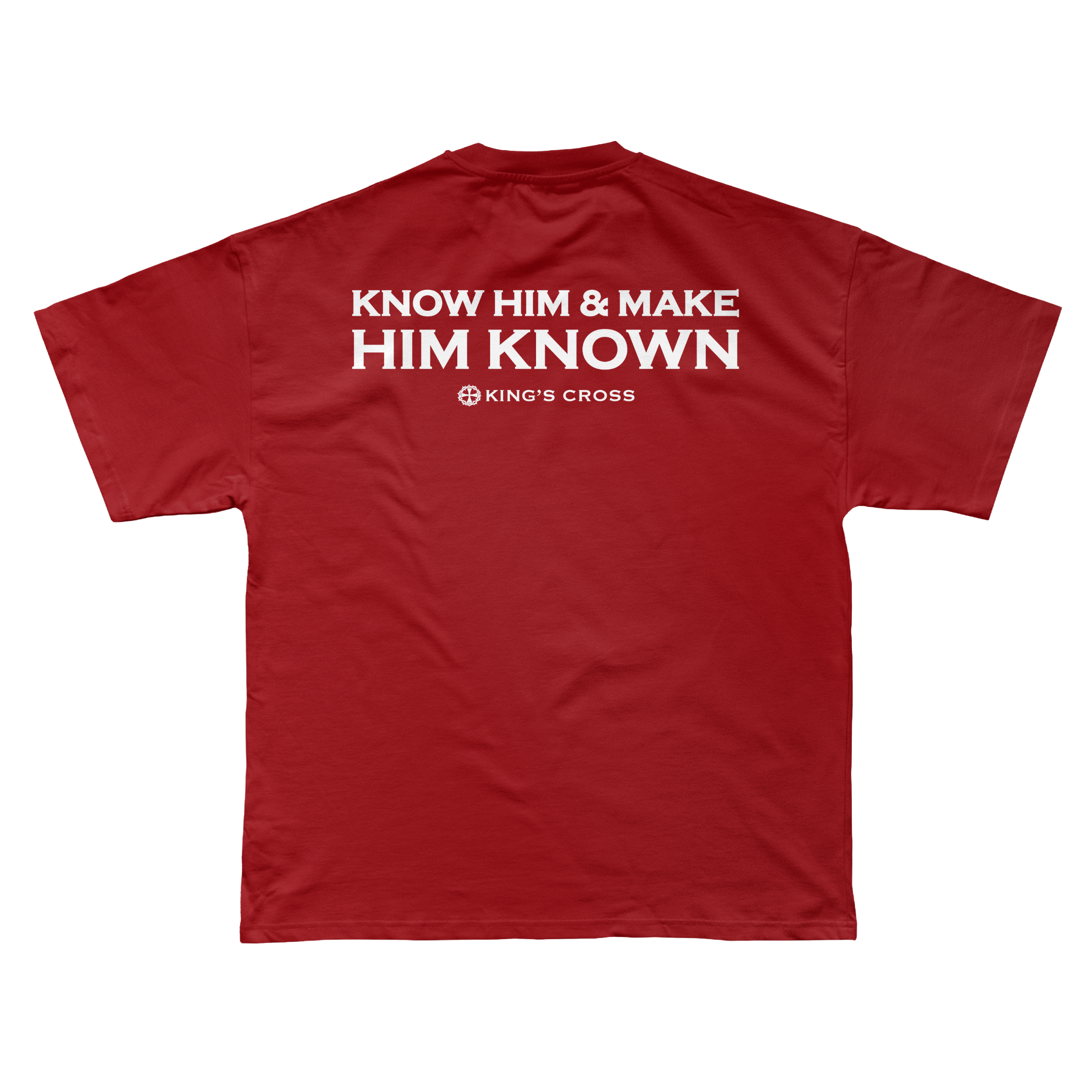 Know Him & Make Him Known Tee - Calvary Red